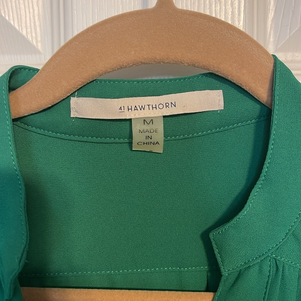 41 Hawthorn Emerald Green Blouse - Picture 2 of 4